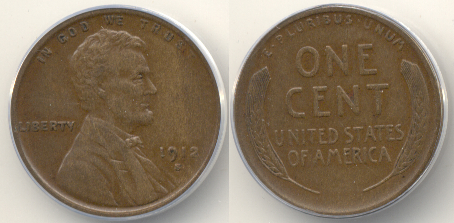 1912-S Lincoln Cent ANACS EF-40