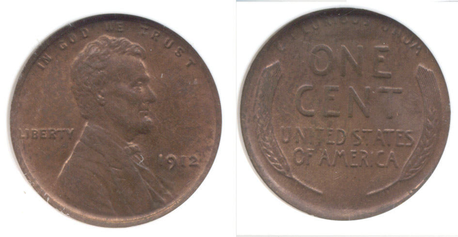 1912 Lincoln Cent NGC MS-61 Brown