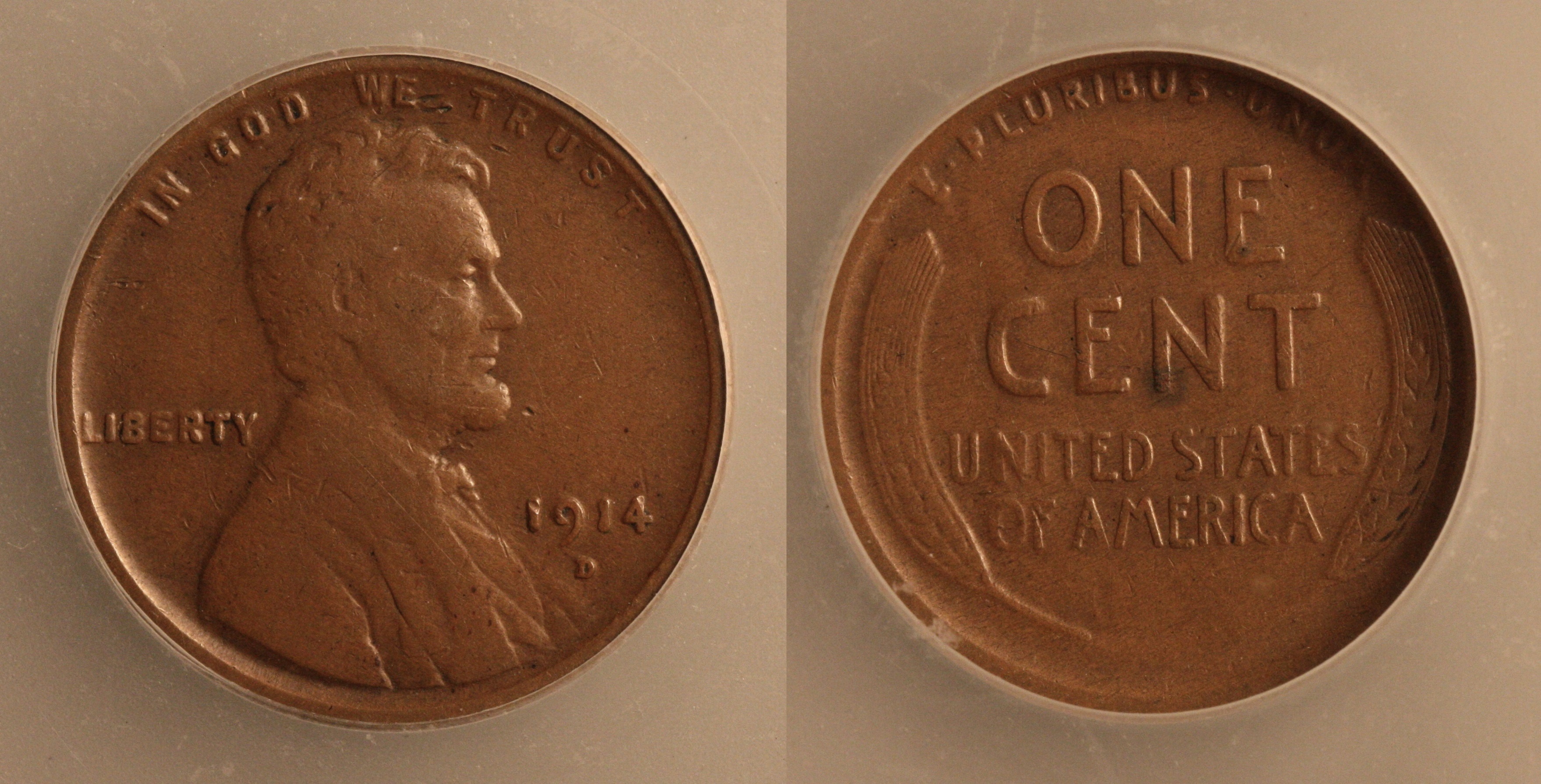 1914-D Lincoln Cent ICG Fine-15 camera