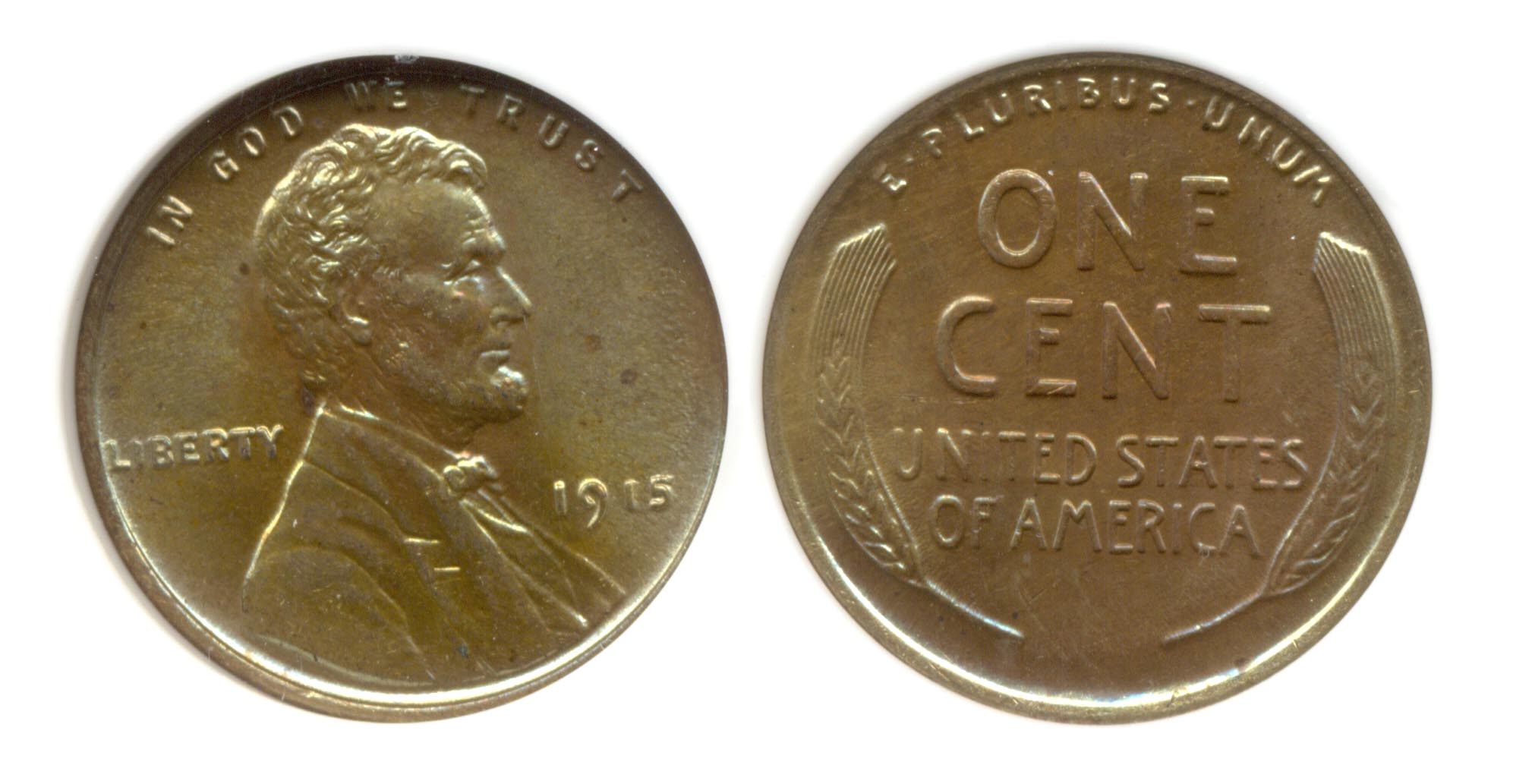 1915 Lincoln Cent PCI MS-66 Brown