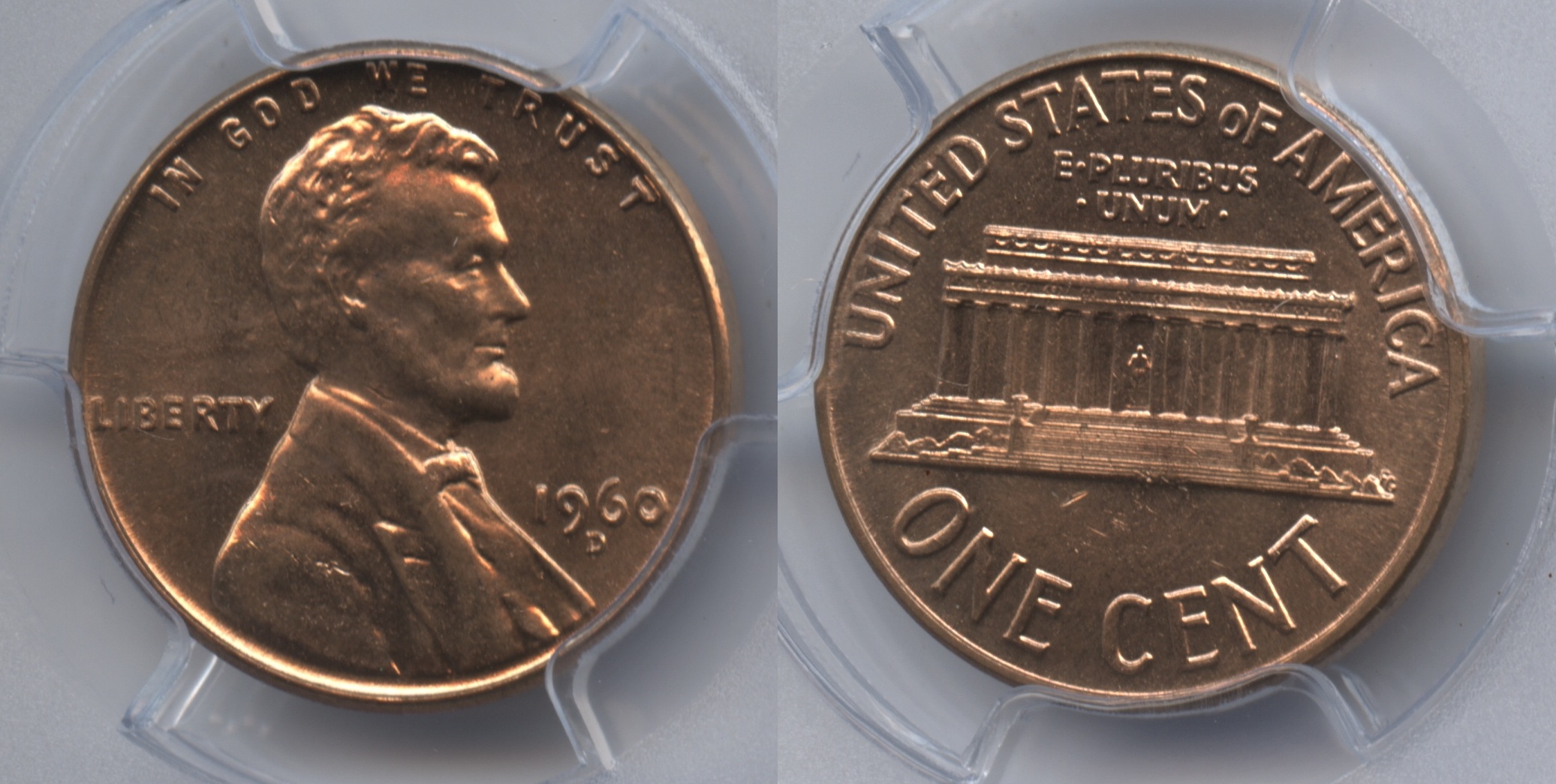 1960-D Small Date Lincoln Cent PCGS MS-64 Red