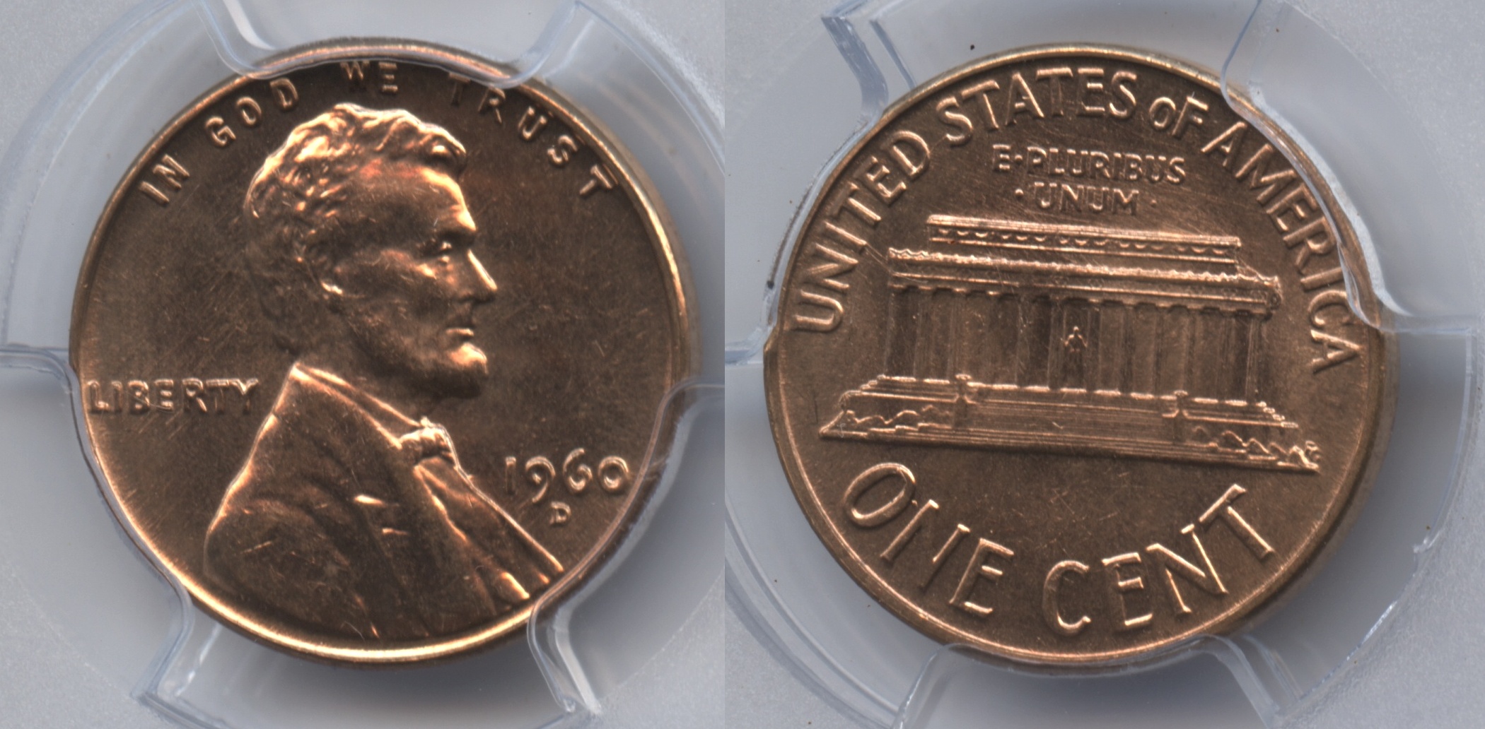 1960-D Small Date Lincoln Cent PCGS MS-65 Red