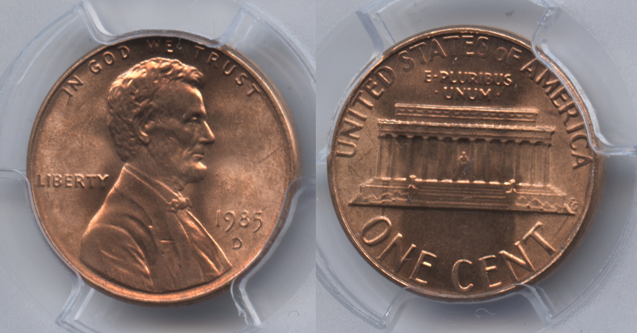 1985-D Lincoln Cent PCGS MS-67 Red