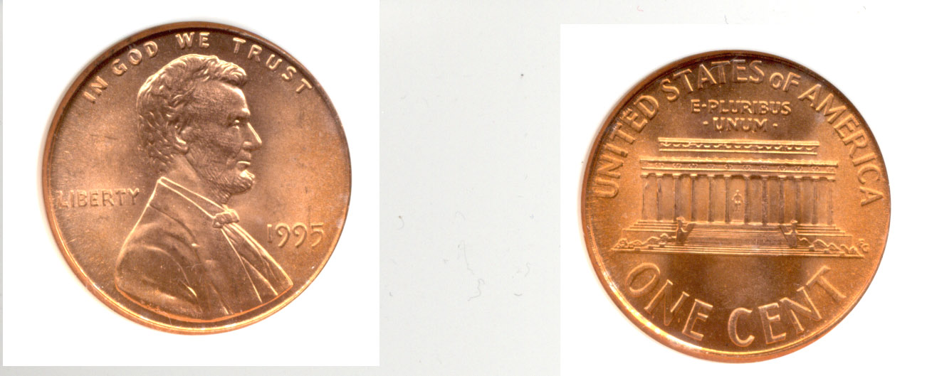 1995 Doubled Die Lincoln Cent NGC MS-67 Red