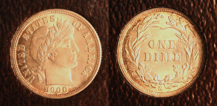 1900-S Barber Dime ICG MS-65 camera small