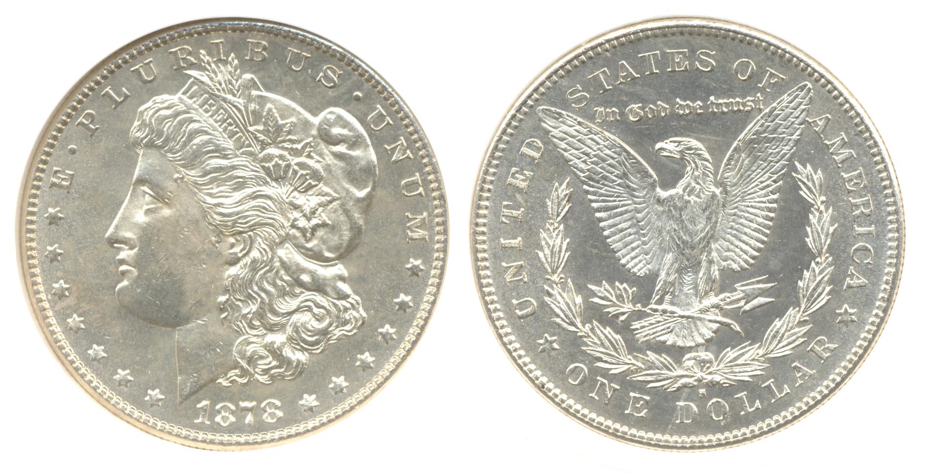 1878-S Morgan Silver Dollar PCI MS-64