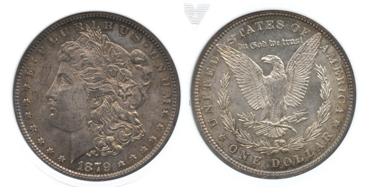 1879 Morgan Silver Dollar ANACS MS-64 small