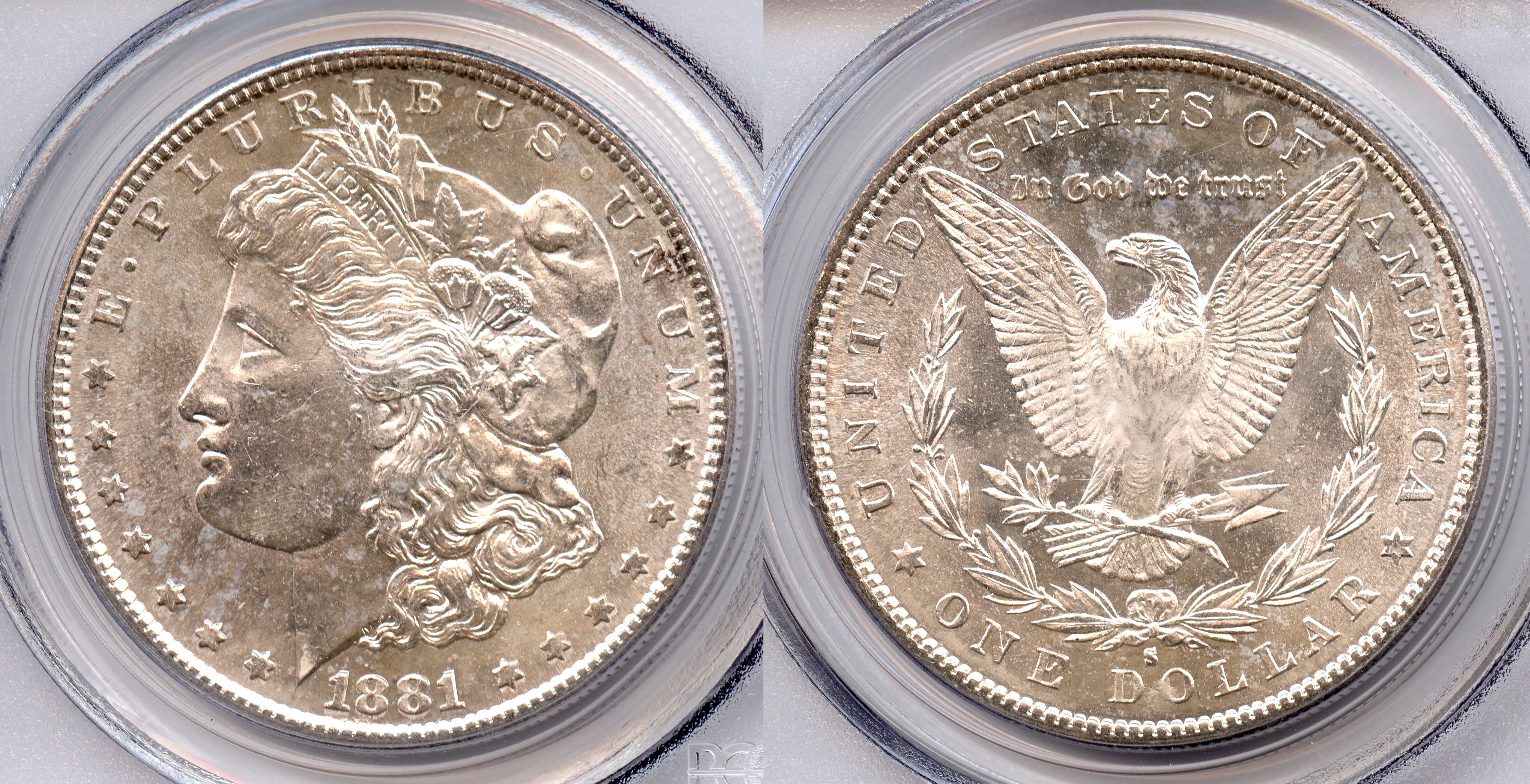 1881-S Morgan Silver Dollar PCGS MS-63