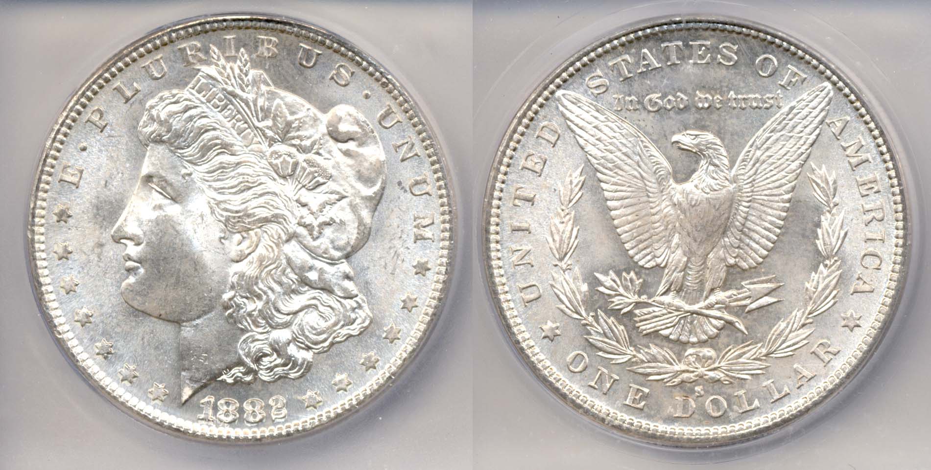 1882-S Morgan Silver Dollar ICG MS-65