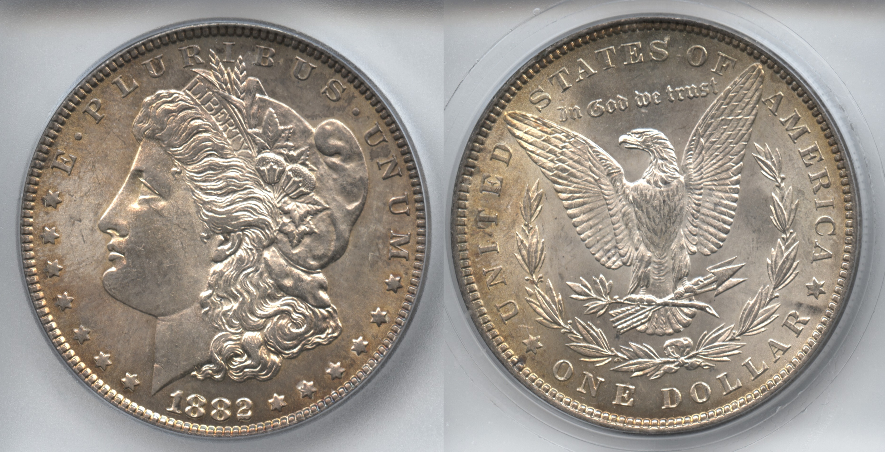 1882 Morgan Silver Dollar ICG MS-64