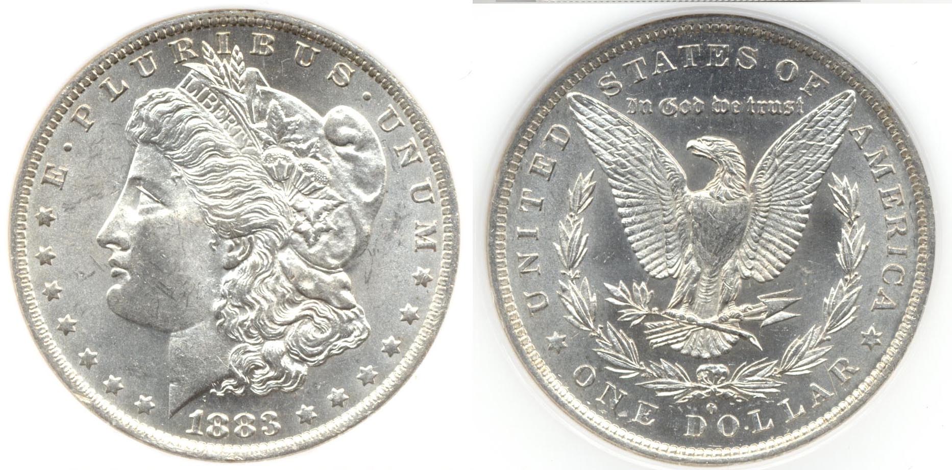 1883-O Morgan Silver Dollar PCI MS-64 g