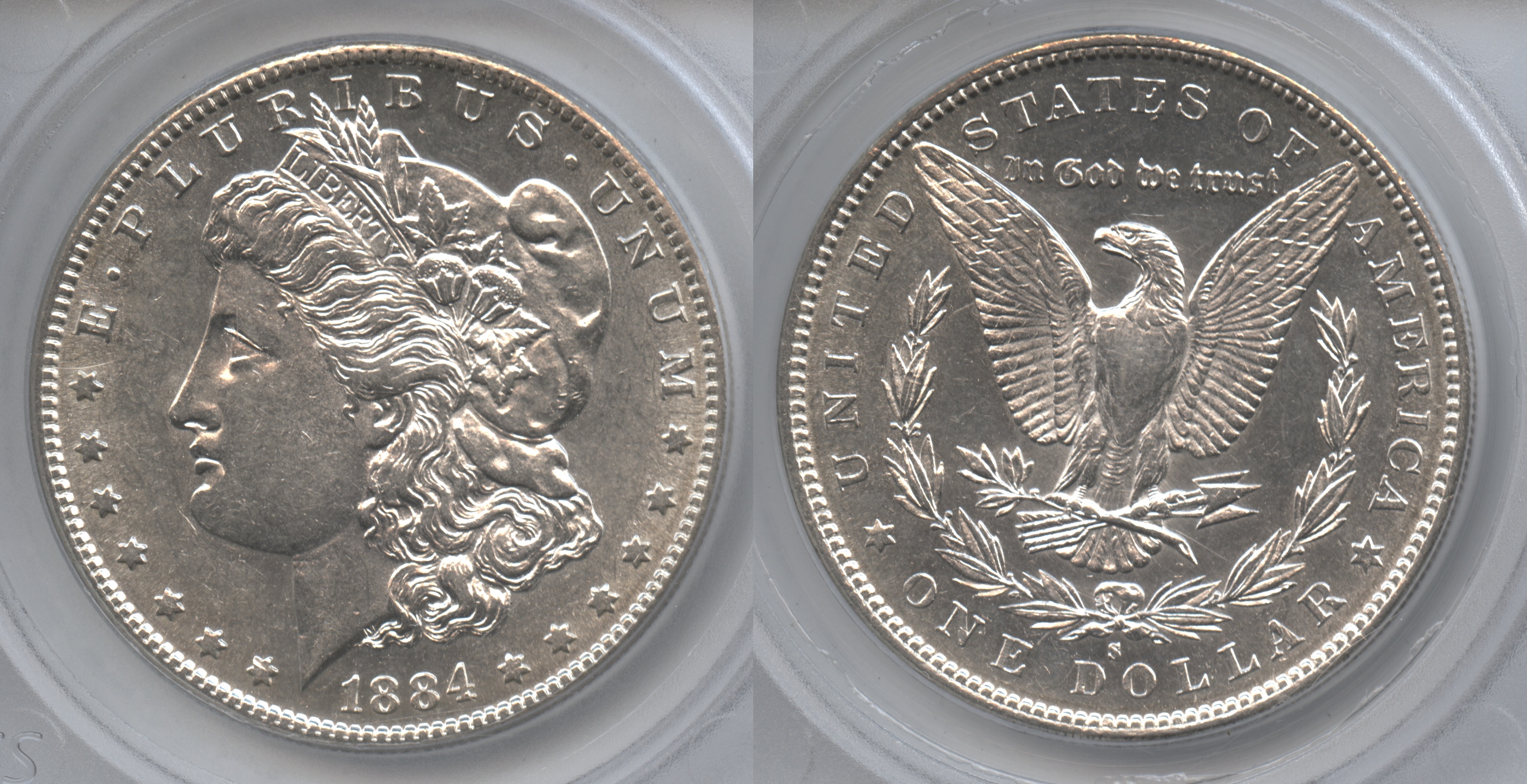 1884-S Morgan Silver Dollar SEGS AU-58