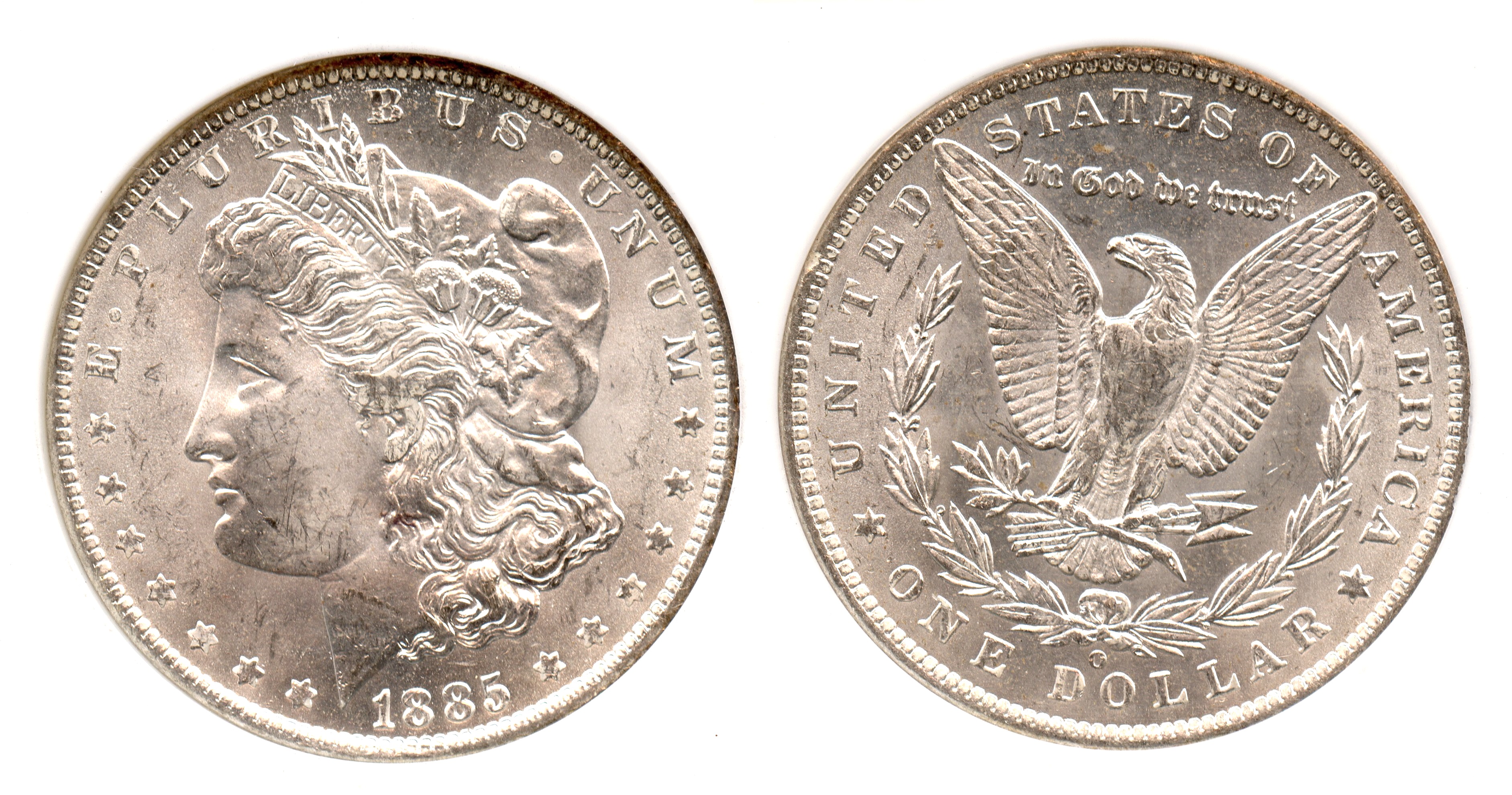 1885-O Morgan Silver Dollar NGC MS-64