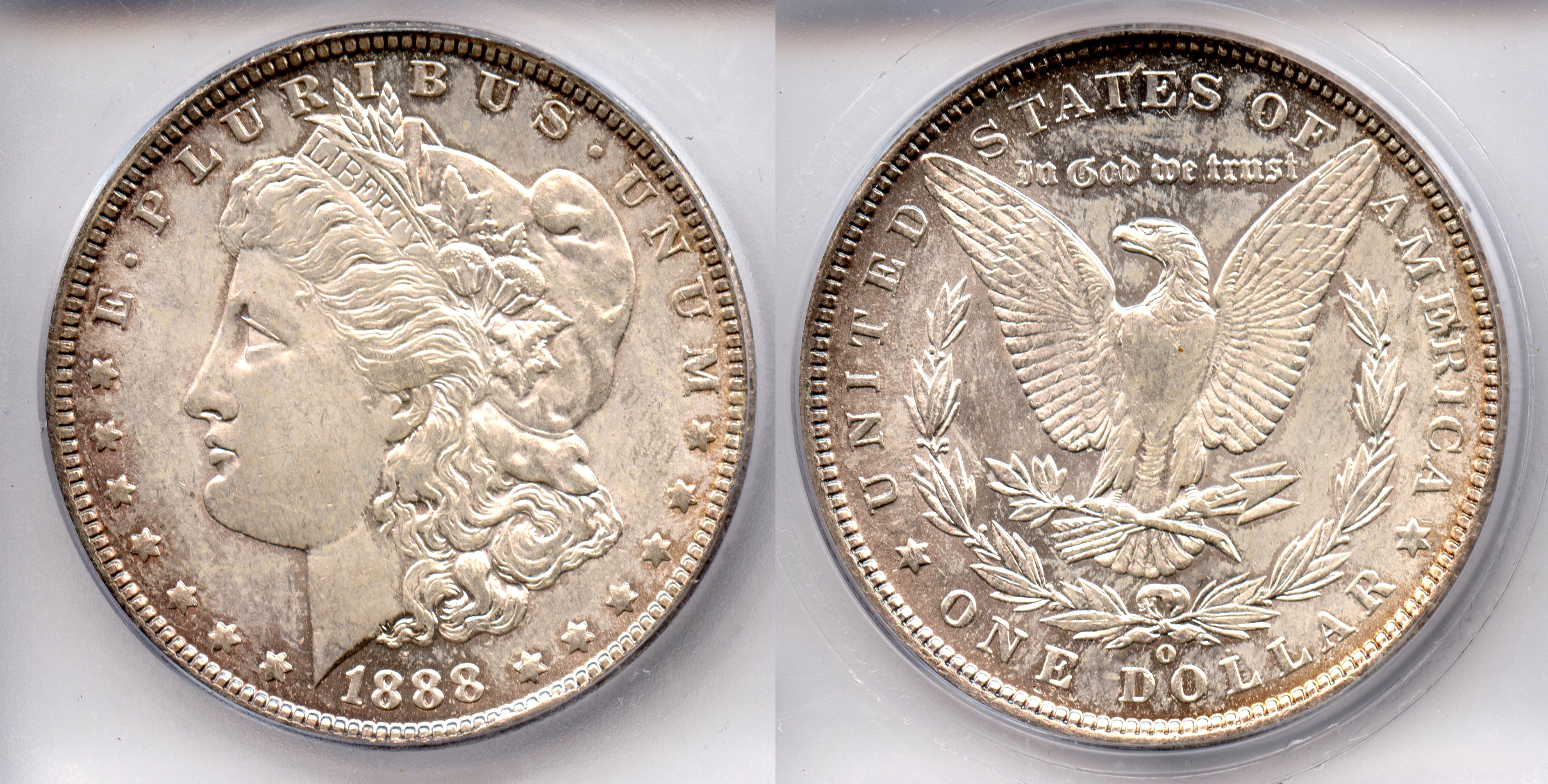 1888-O Morgan Silver Dollar ICG MS-63