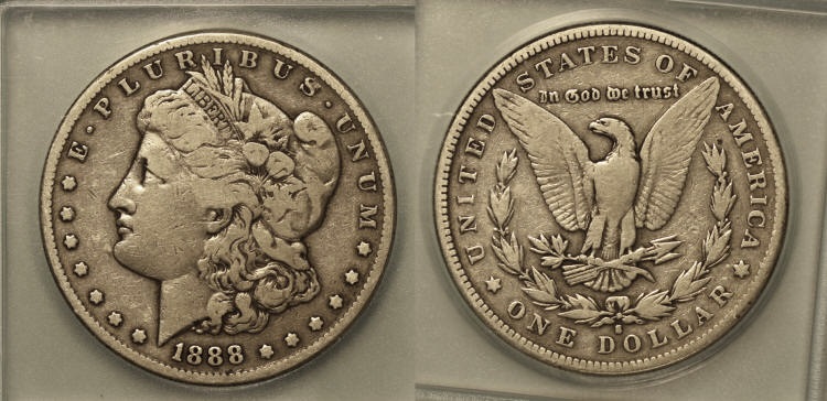 1888-S Morgan Silver Dollar ICG Fine-12 camera small