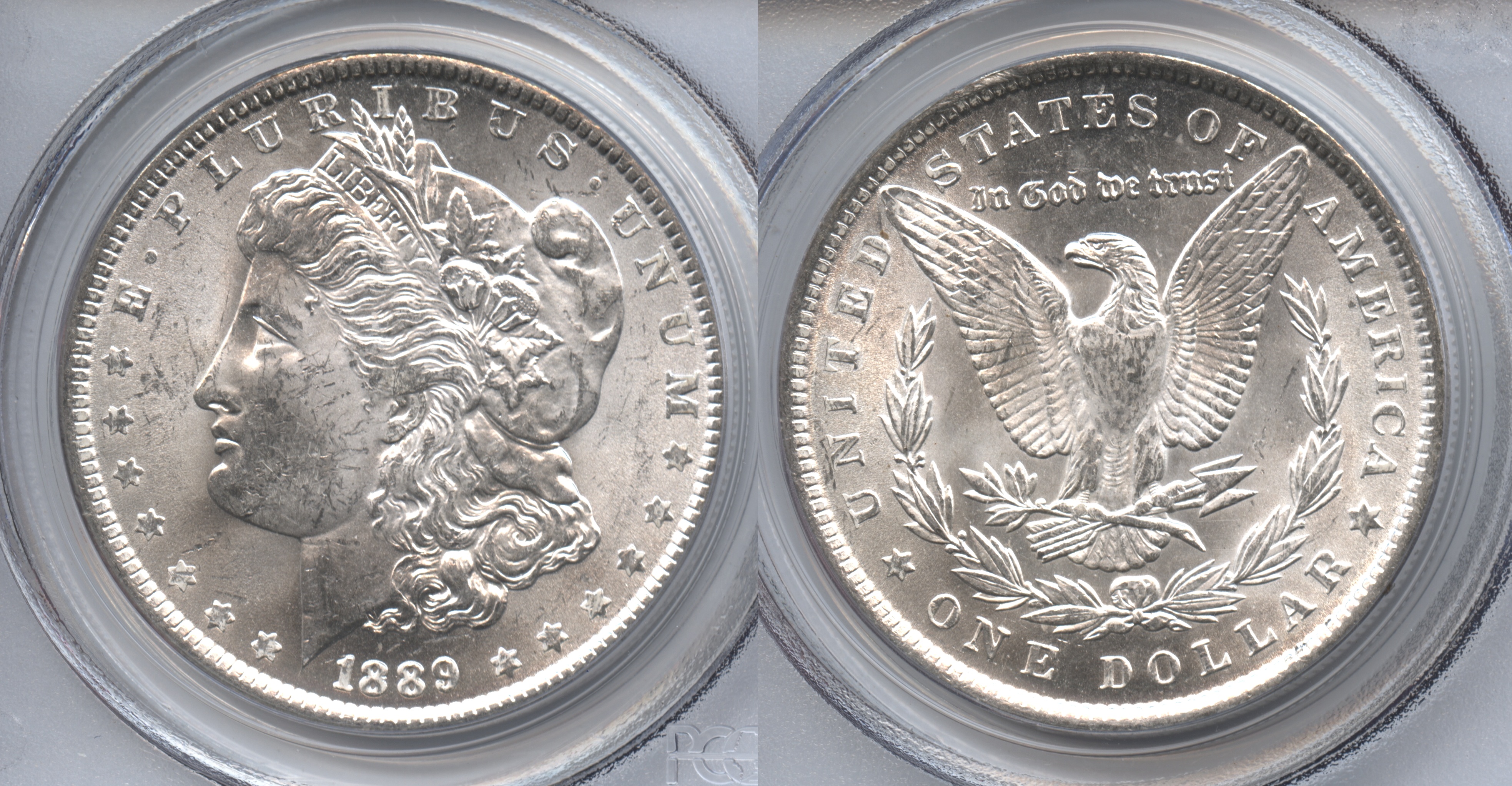1889 Morgan Silver Dollar PCGS MS-63 #a