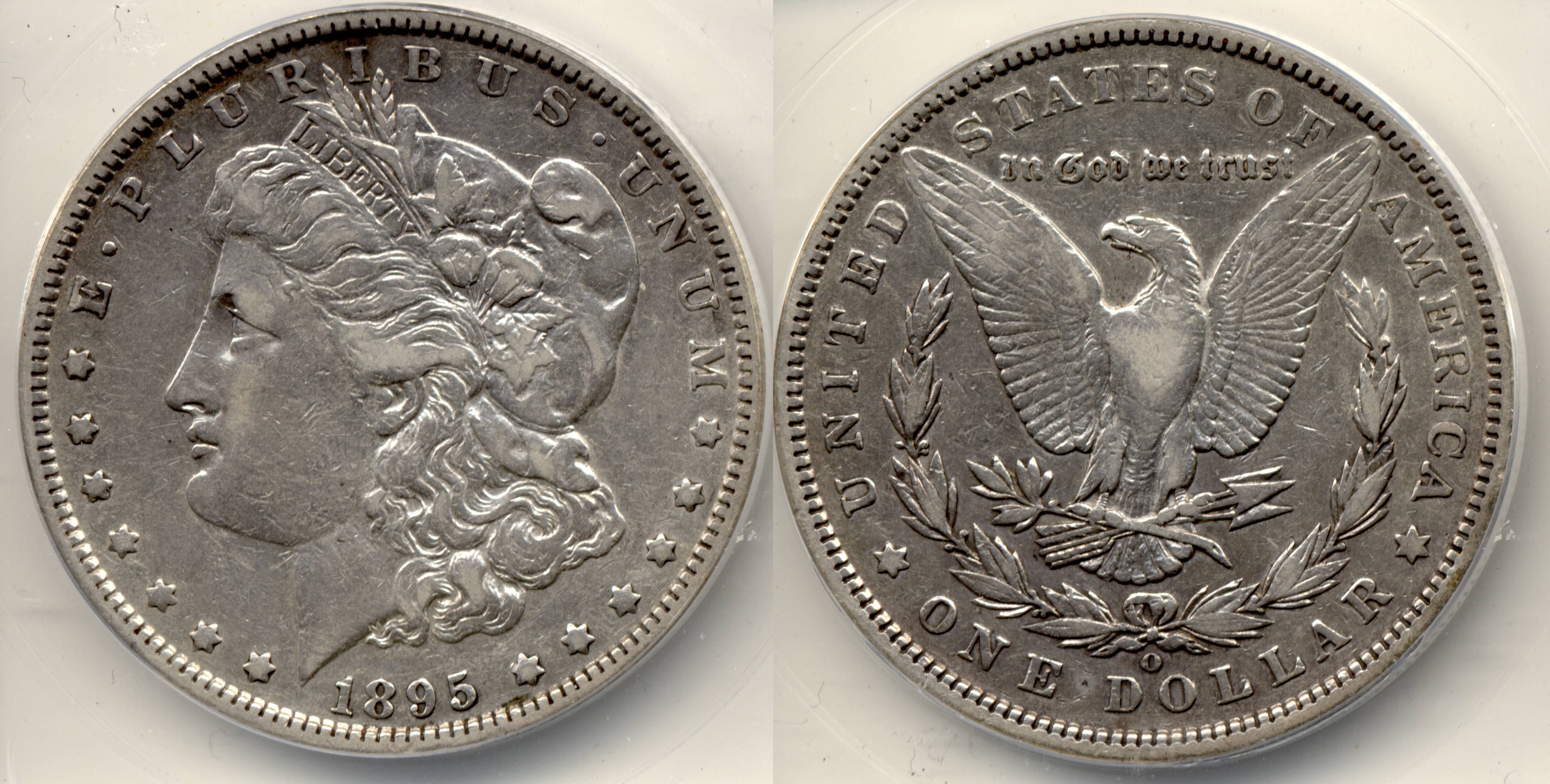 1895-O Morgan Silver Dollar ANACS EF-40