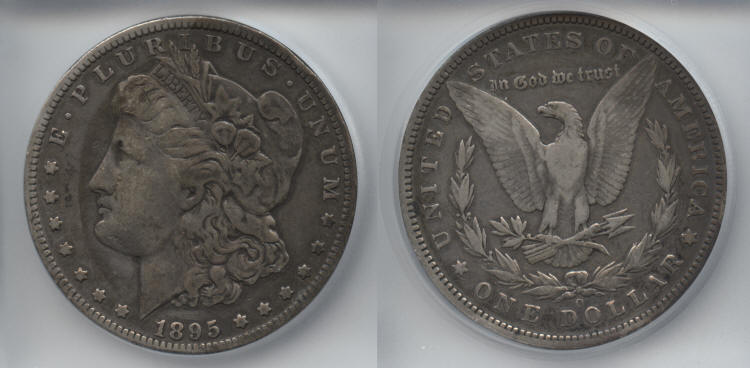 1895-O Morgan Silver Dollar ICG Fine-15 small