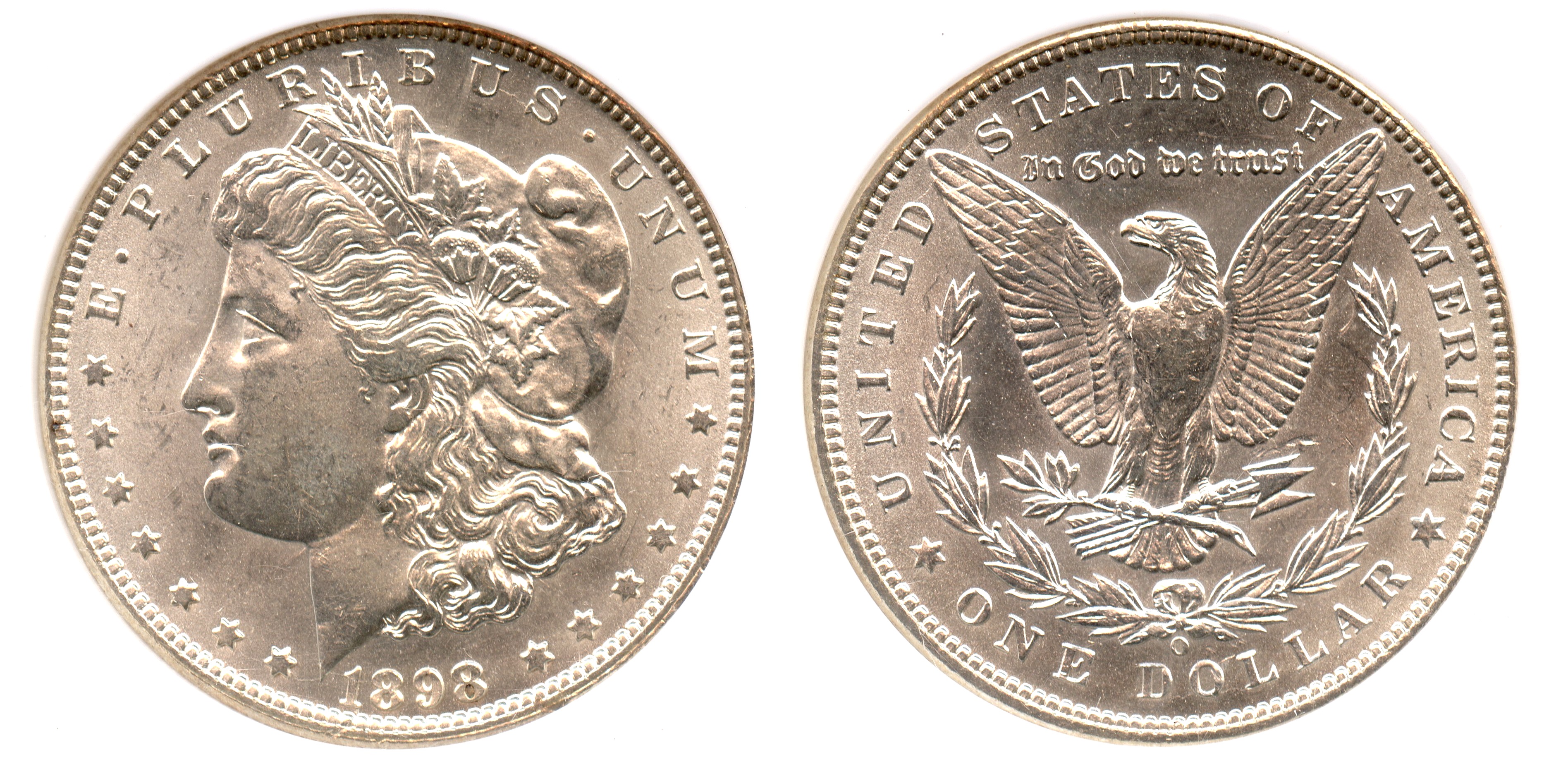 1898-O Morgan Silver Dollar NGC MS-64