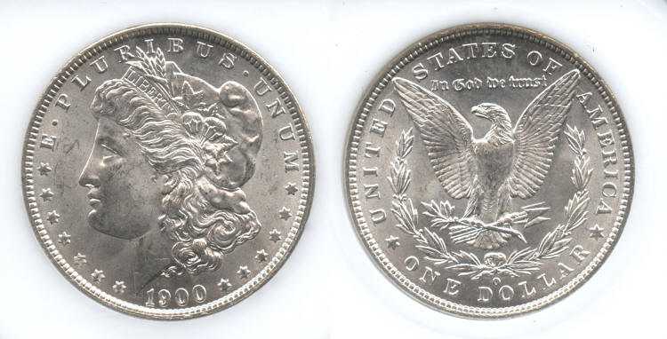 1900-O Morgan Silver Dollar PCI MS-64 small