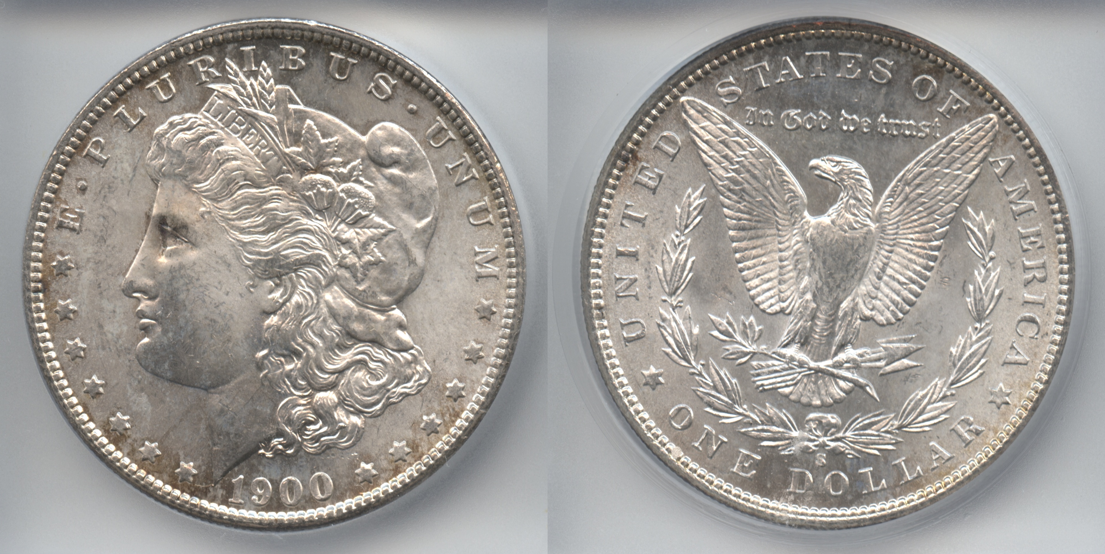 1900-S Morgan Silver Dollar ICG MS-64