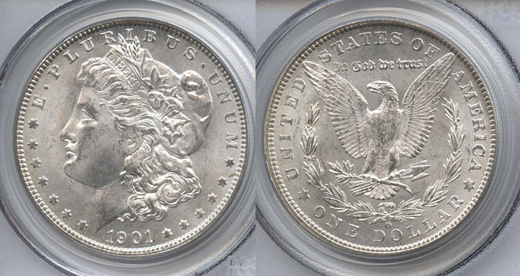 1901-O Morgan Silver Dollar PCGS MS-64 small