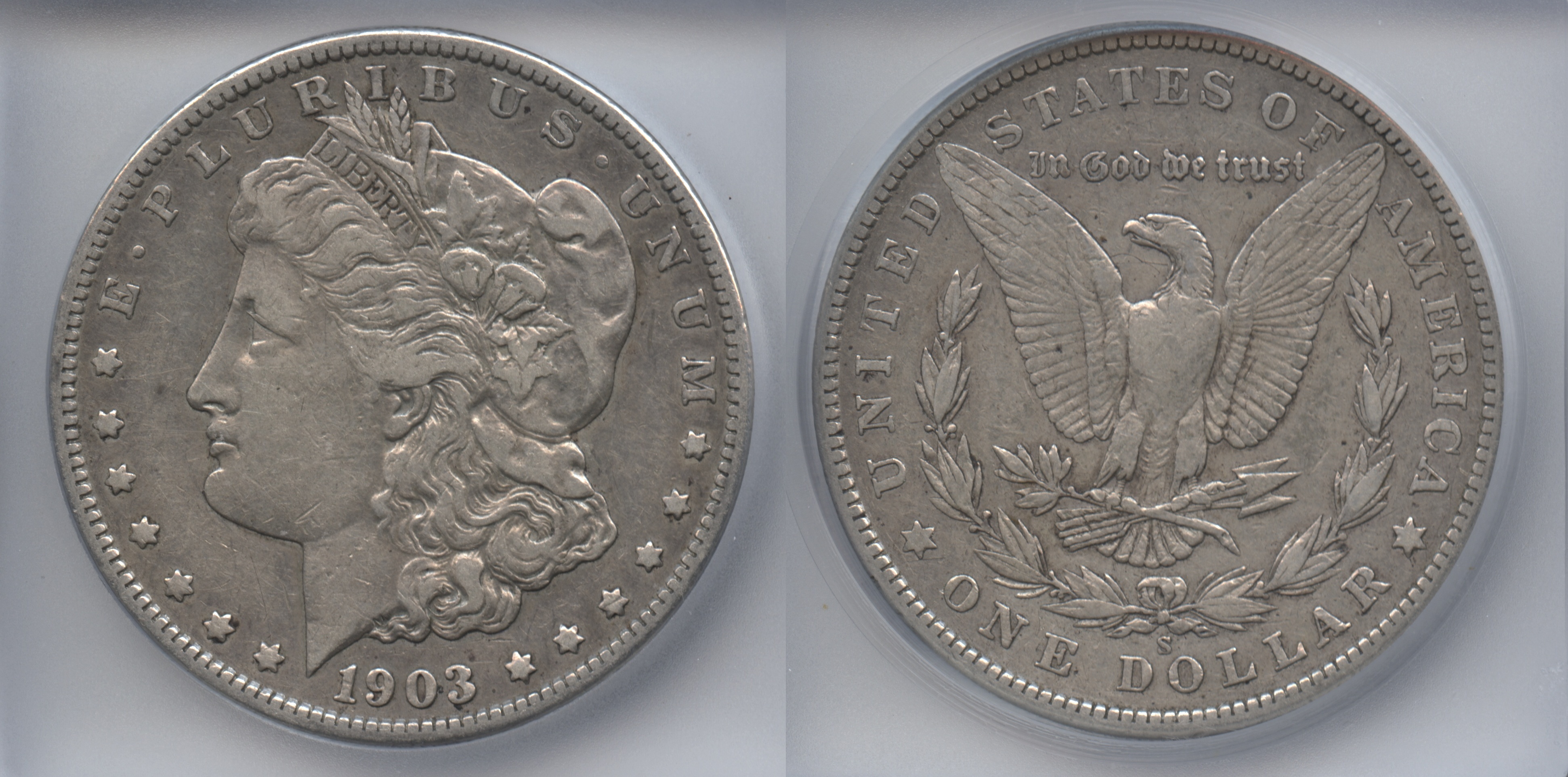 1903-S Morgan Silver Dollar ICG EF-40