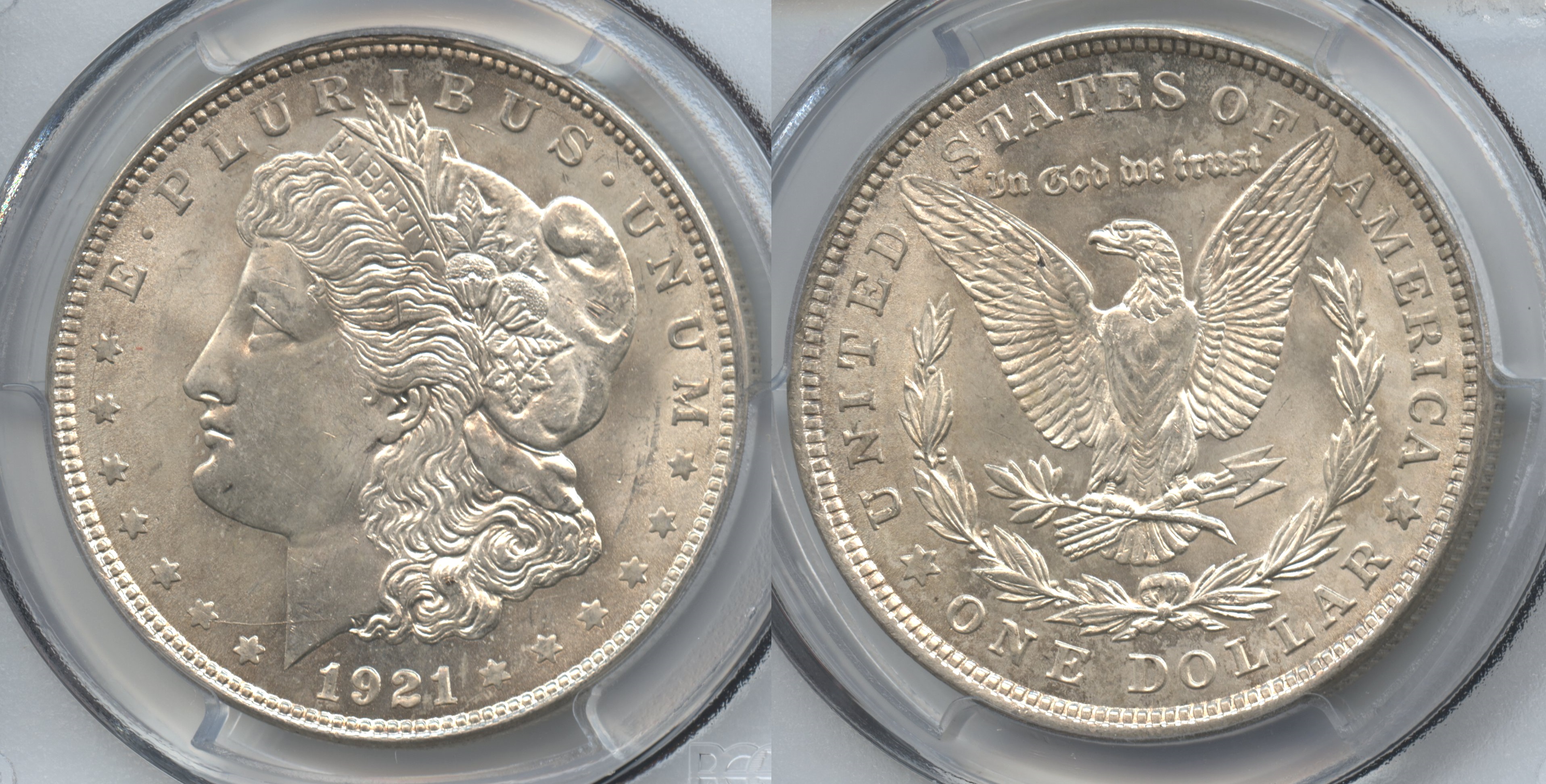 1921 Morgan Silver Dollar PCGS MS-64 #b