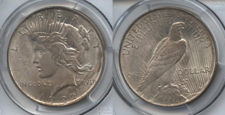 1922 Peace Silver Dollar PCGS MS-64 small