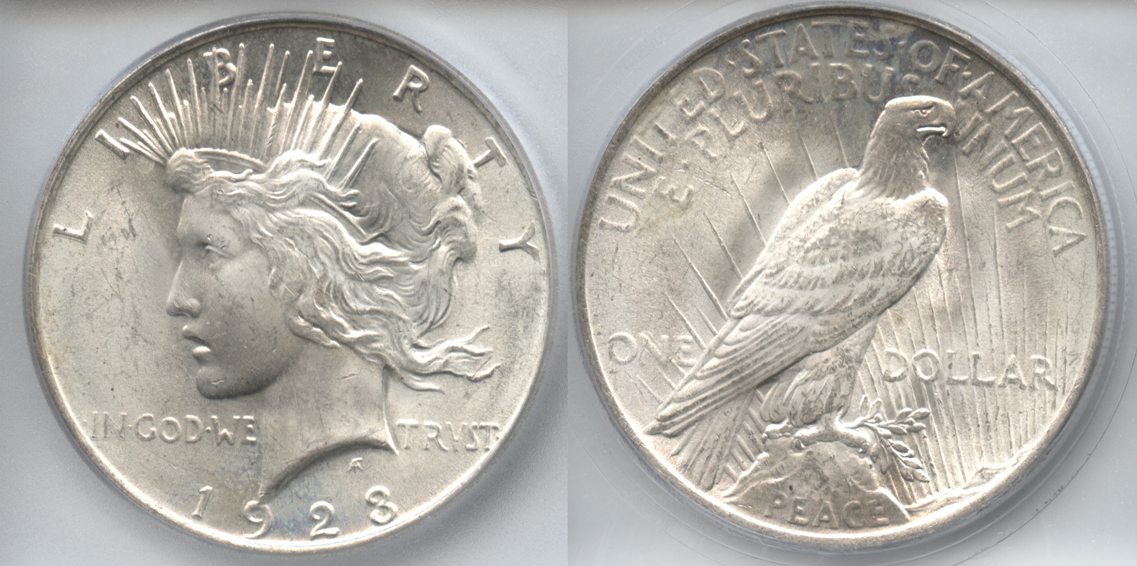 1923 Peace Silver Dollar ICG MS-64