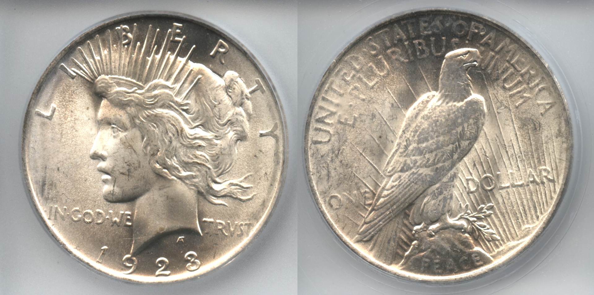 1923 Peace Silver Dollar ICG MS-64 #d