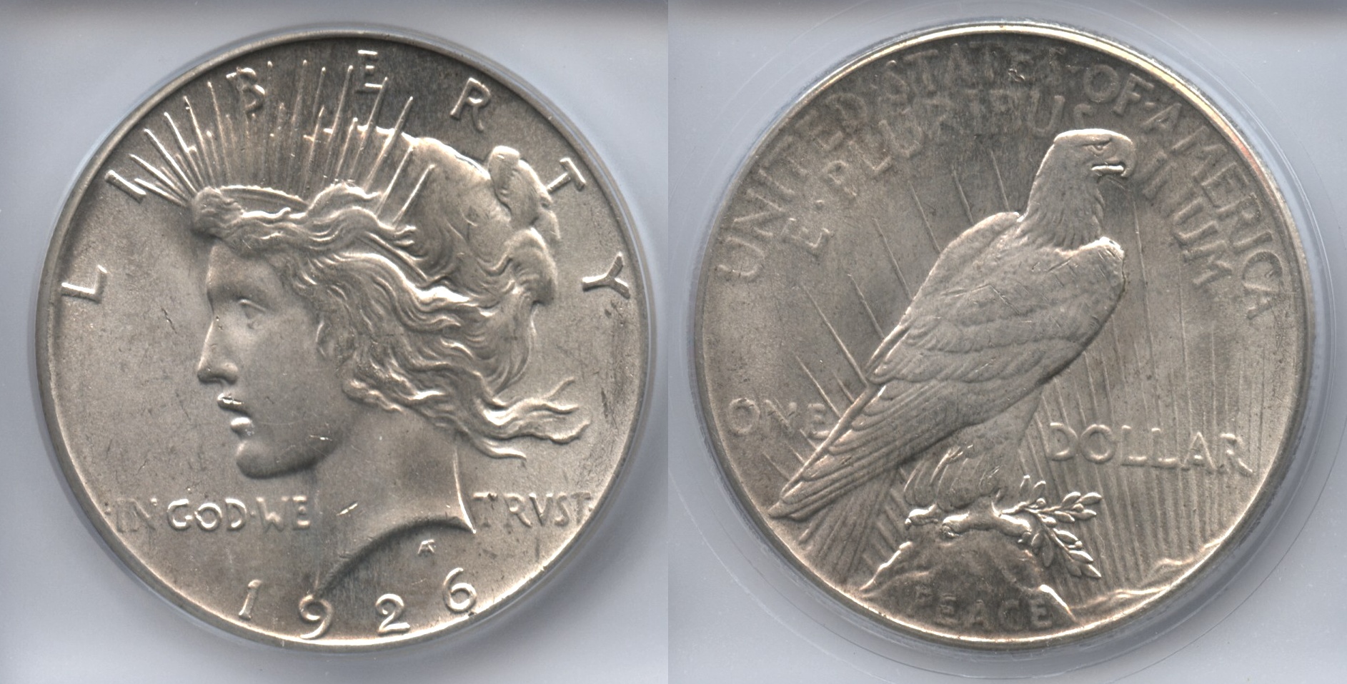 1926 Peace Silver Dollar ICG MS-64