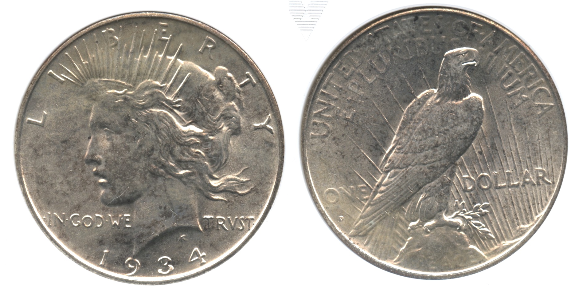 1934-D Peace Silver Dollar ANACS MS-63