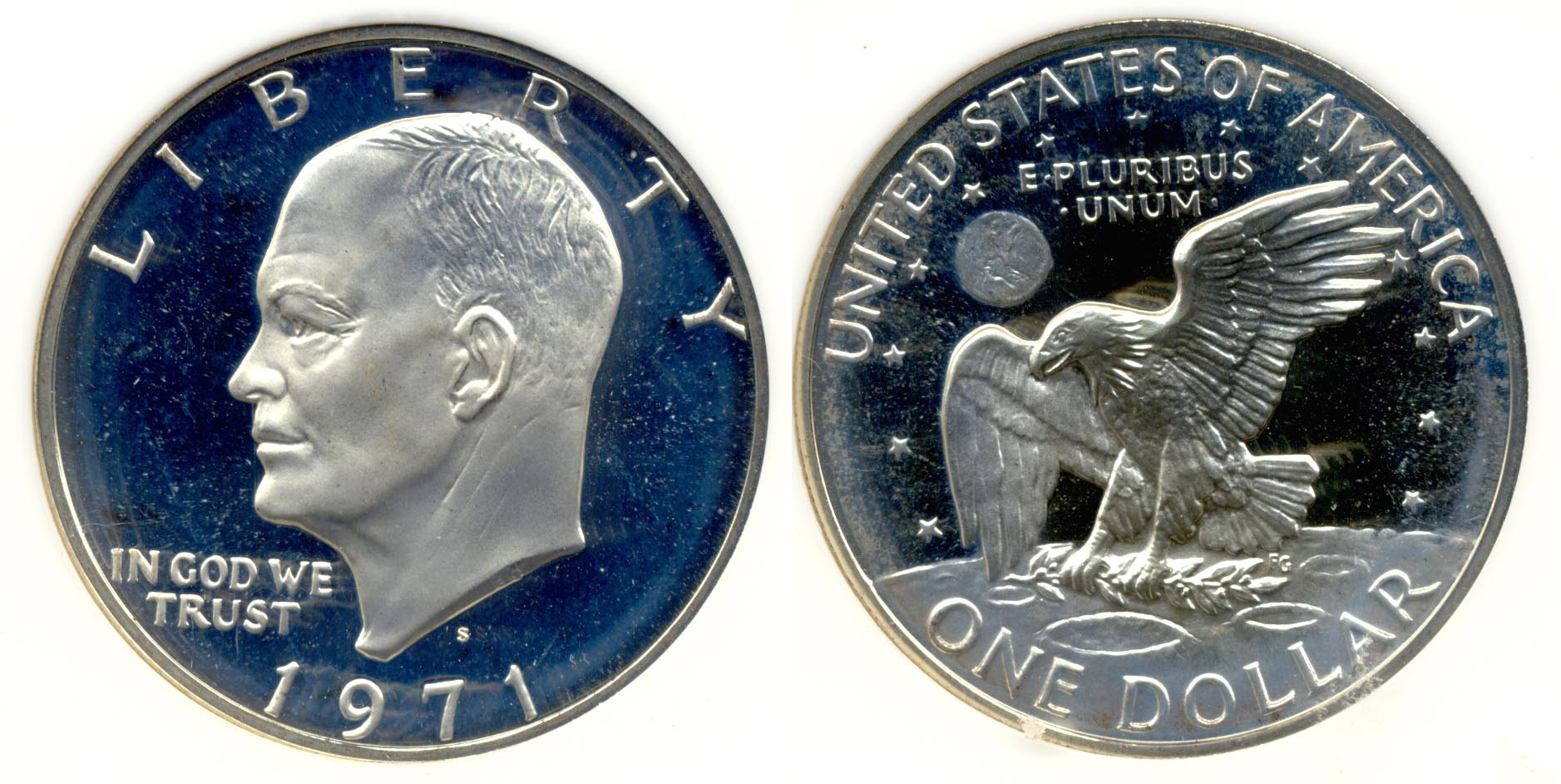 1971-S Eisenhower Dollar NGC Cameo Proof-69