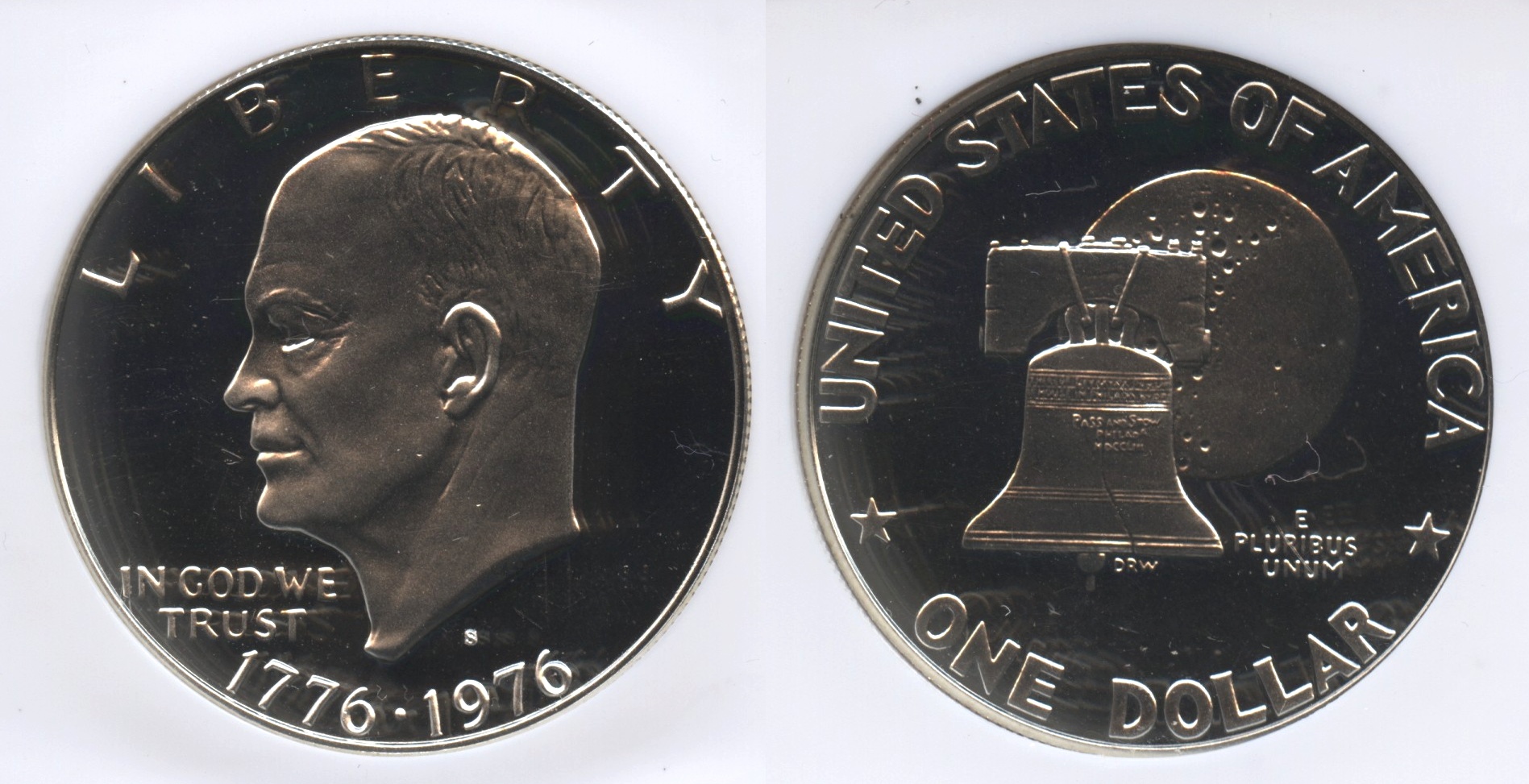 1976-S Type 1 Silver Eisenhower Dollar NGC Proof-69 Ultra Cameo