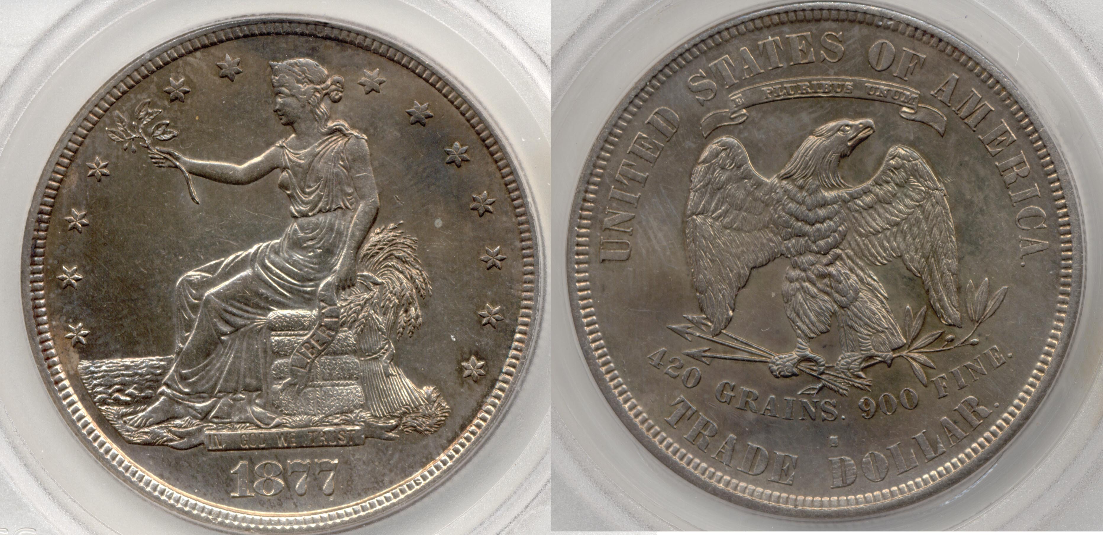 1877-S Trade Dollar SEGS MS-61