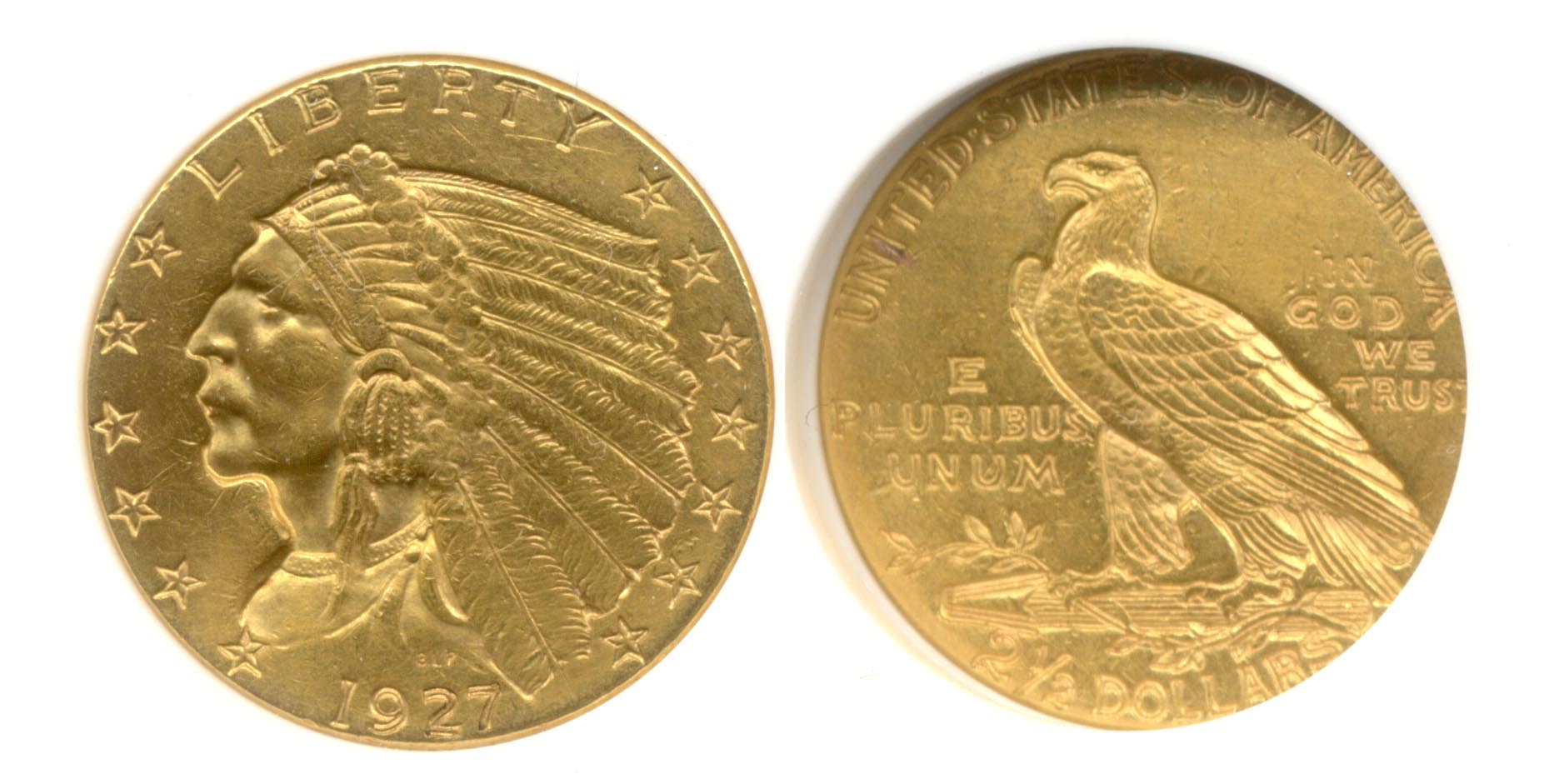 1927 $2.50 Quarter Eagle Gold ANACS net EF-40