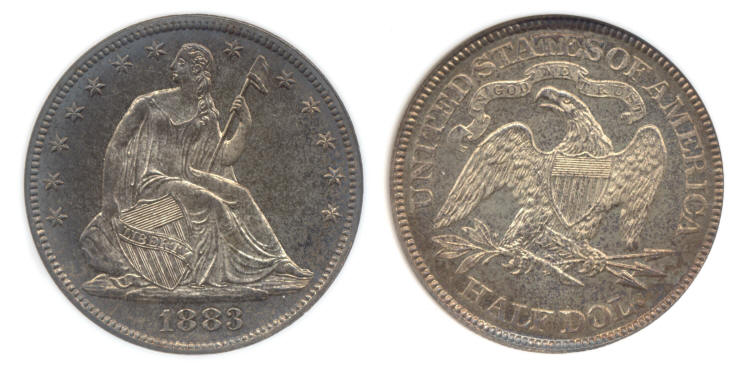 1883 Seated Liberty Half Dollar PCI Proof-66 small