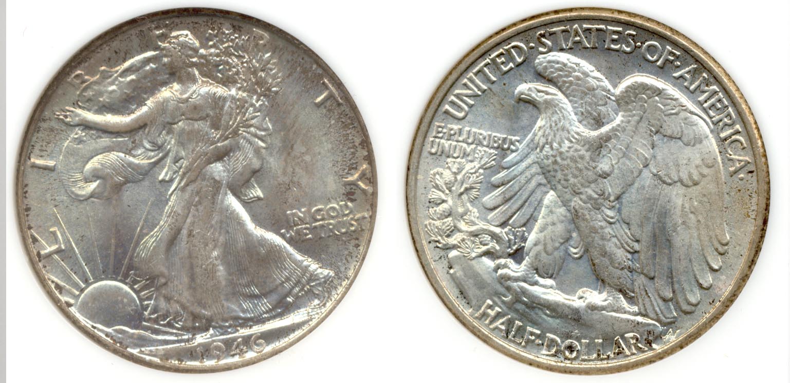 1946 Walking Liberty Half Dollar NGC MS-65