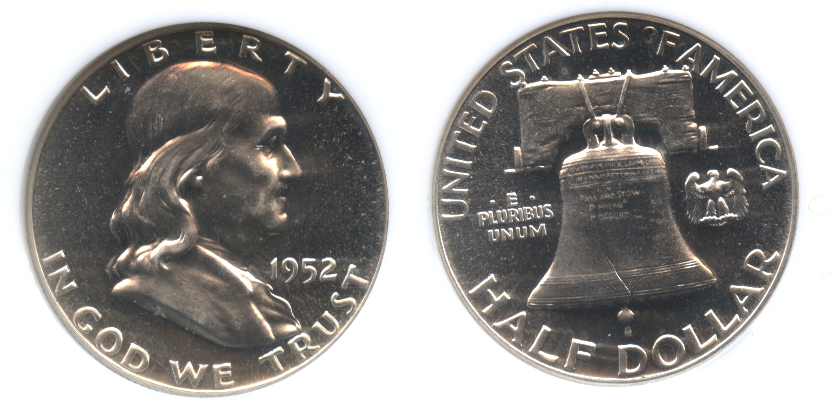 1952 Franklin Half Dollar NGC Proof-66