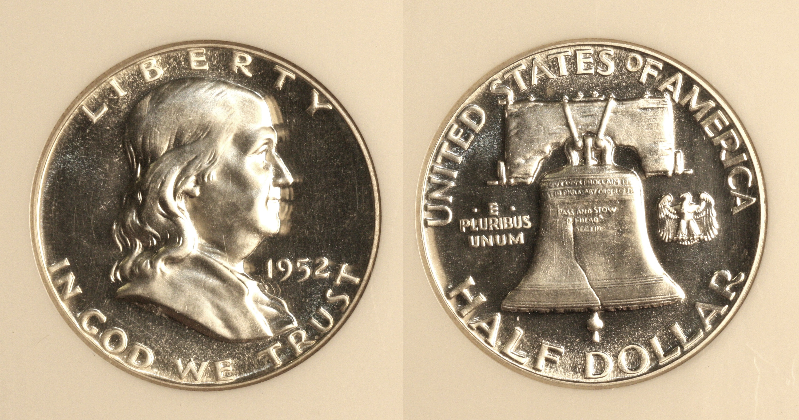 1952 Franklin Half Dollar NGC Proof-66 camera