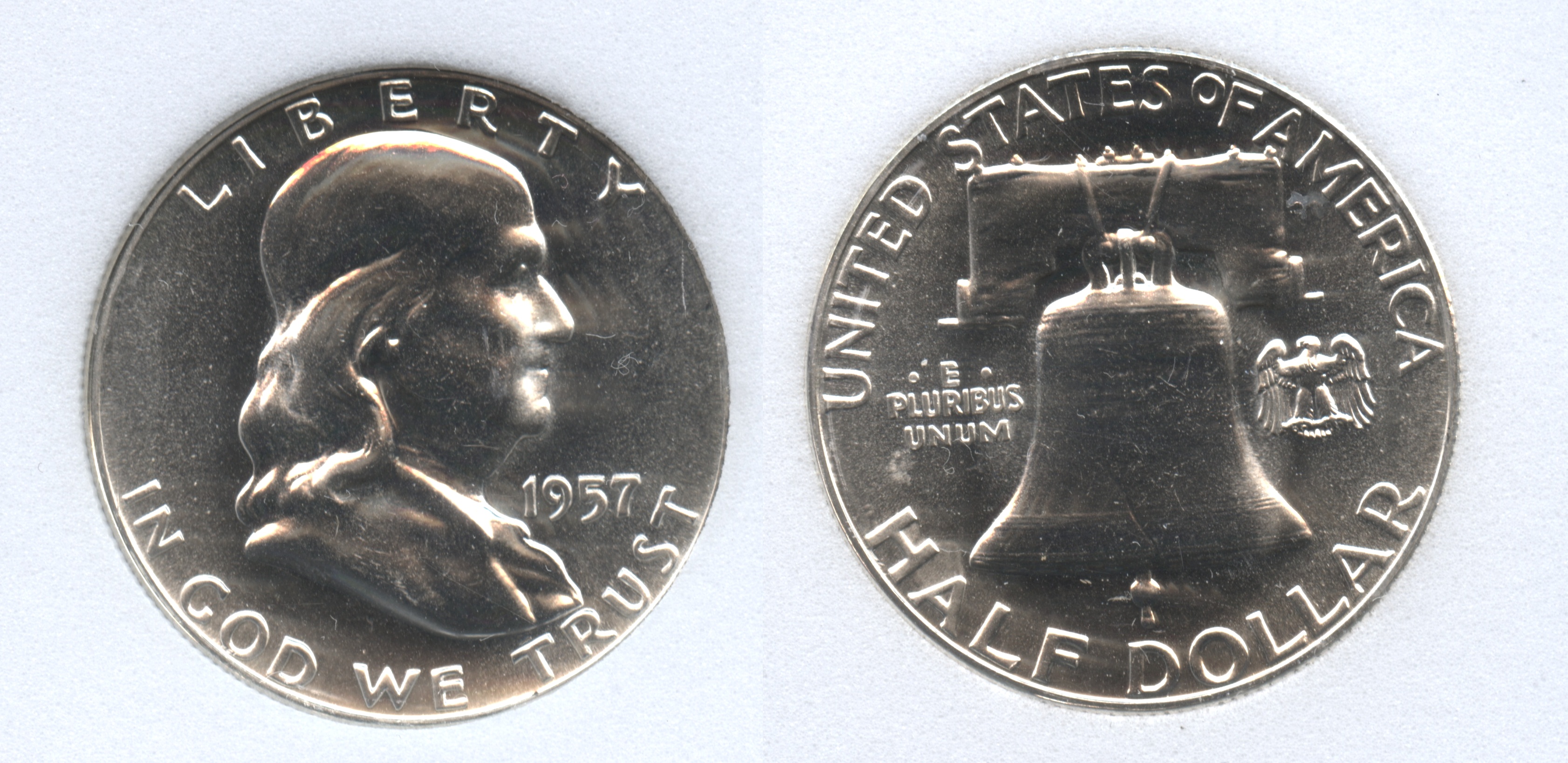 1957 Franklin Half Dollar NNC Proof-69