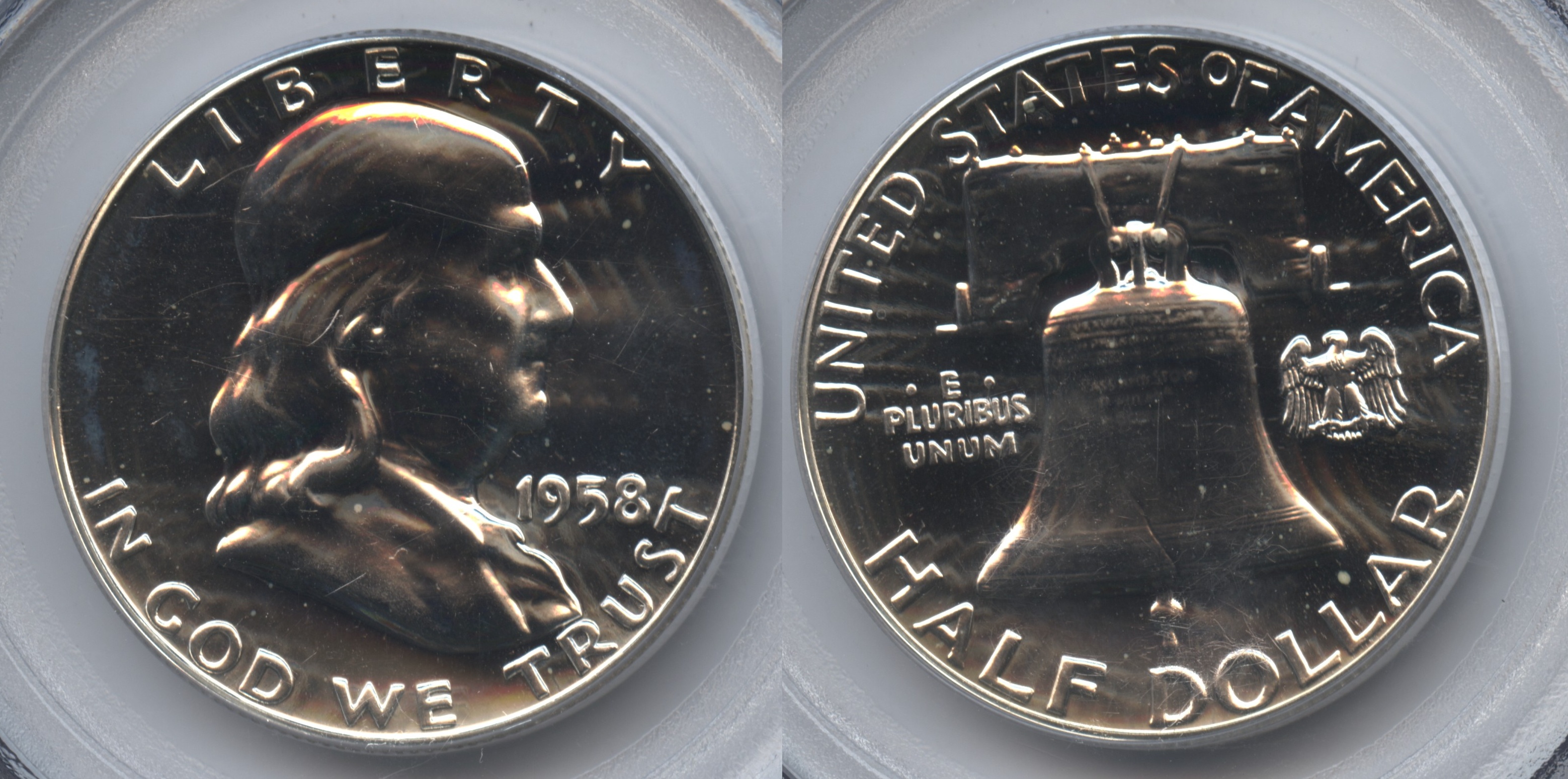 1958 Franklin Half Dollar PCGS Proof-67