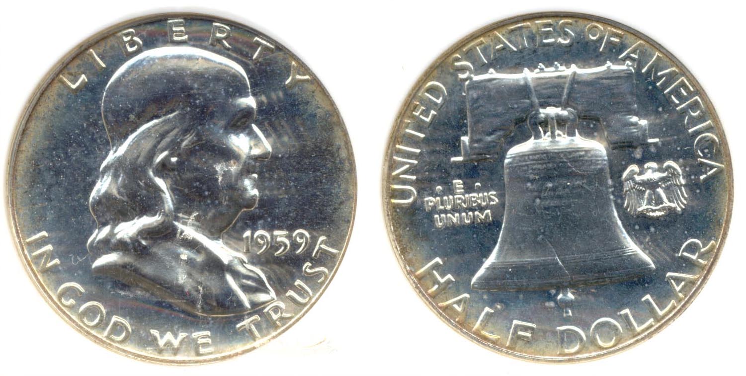1959 Franklin Half Dollar NGC Proof-67
