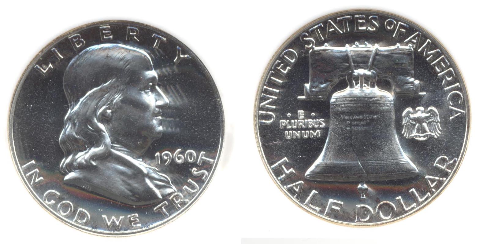 1960 Franklin Half Dollar NGC Proof-67 c