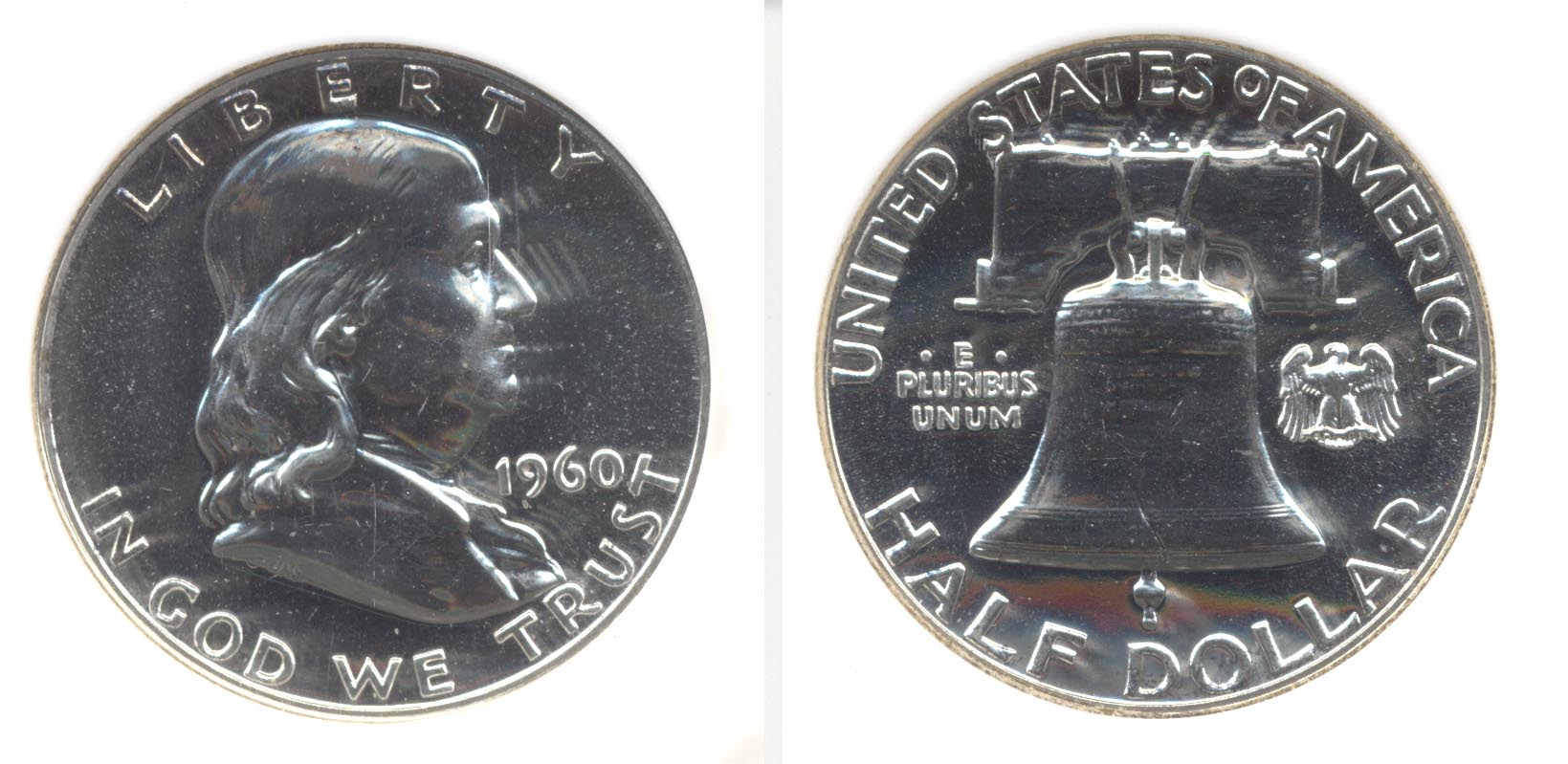 1960 Franklin Half Dollar NGC Proof-67 d