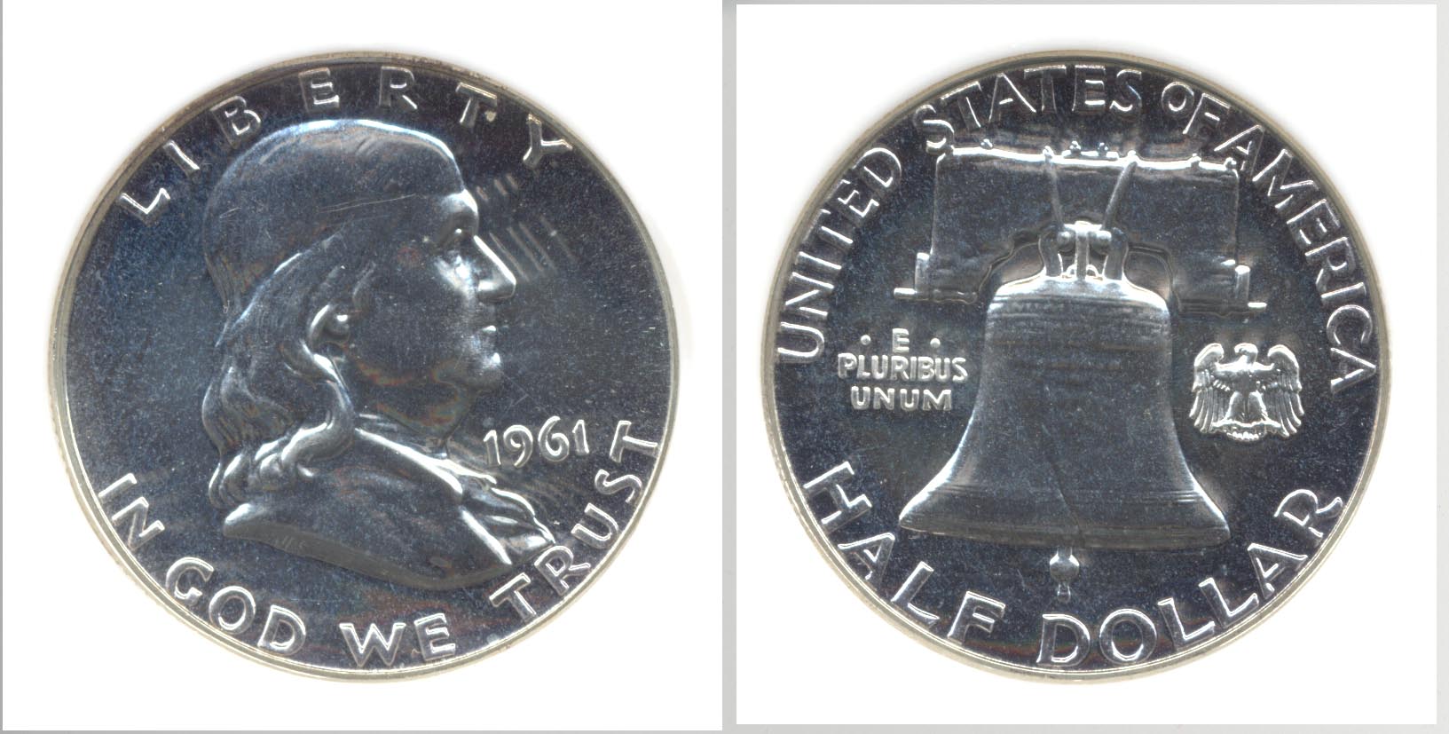 1961 Franklin Half Dollar NGC Proof-67 c