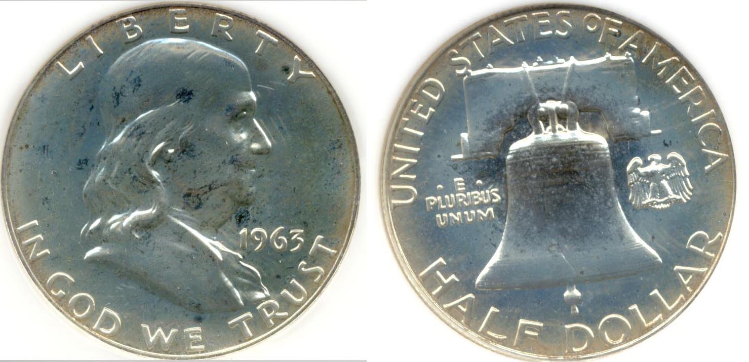 1963 Franklin Half Dollar NGC Proof-67