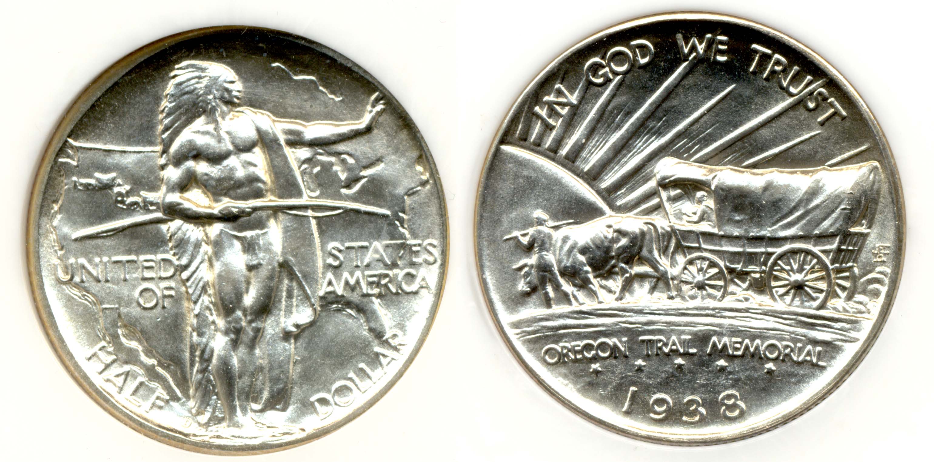 1938-D Oregon Commemorative Half Dollar PCI MS-65