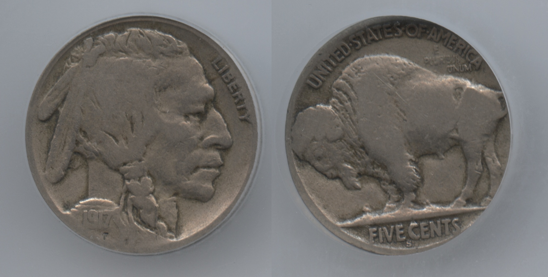 1917-S Buffalo Nickel ICG VG-10